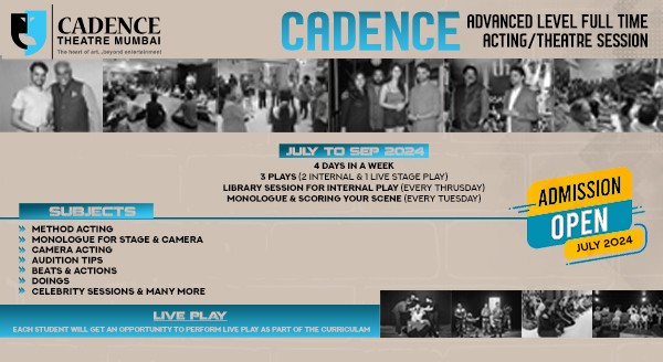 CADENCE ADVANCED LEVEL FULL TIME ACTING/THEATRE CLASSES